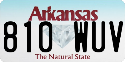 AR license plate 810WUV