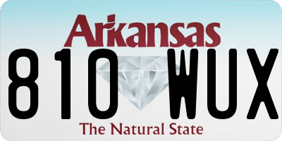 AR license plate 810WUX