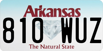 AR license plate 810WUZ