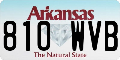 AR license plate 810WVB