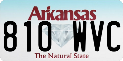 AR license plate 810WVC