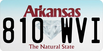 AR license plate 810WVI