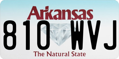 AR license plate 810WVJ