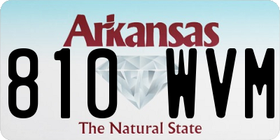 AR license plate 810WVM