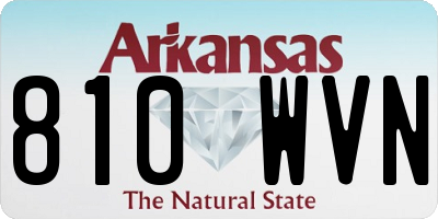 AR license plate 810WVN