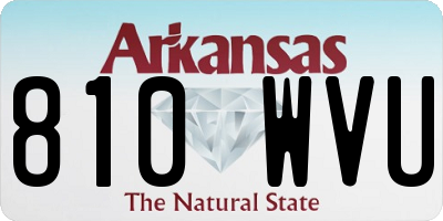 AR license plate 810WVU