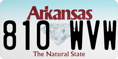 AR license plate 810WVW