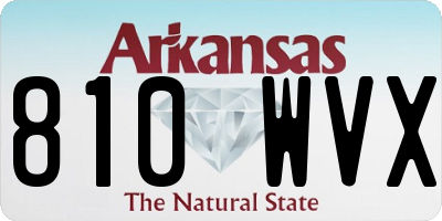 AR license plate 810WVX