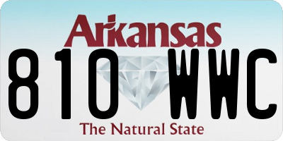 AR license plate 810WWC