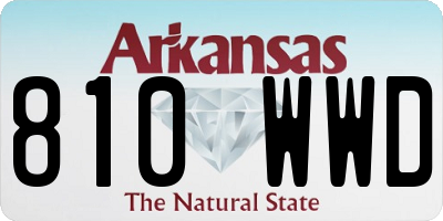 AR license plate 810WWD