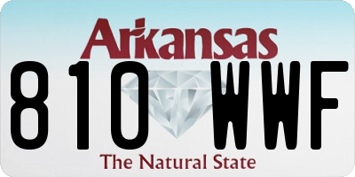 AR license plate 810WWF