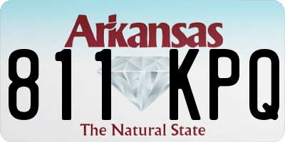 AR license plate 811KPQ