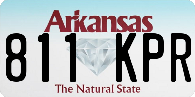 AR license plate 811KPR