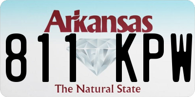 AR license plate 811KPW