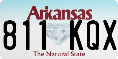AR license plate 811KQX