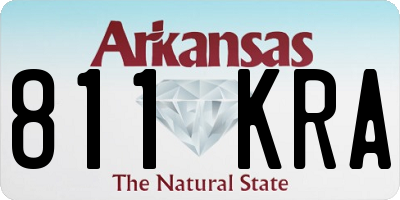 AR license plate 811KRA