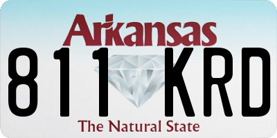 AR license plate 811KRD