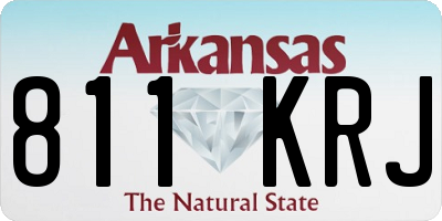 AR license plate 811KRJ