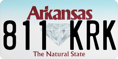 AR license plate 811KRK