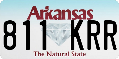 AR license plate 811KRR