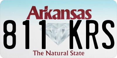 AR license plate 811KRS