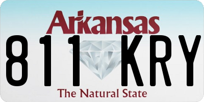 AR license plate 811KRY