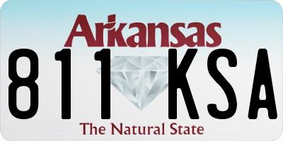 AR license plate 811KSA