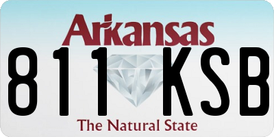 AR license plate 811KSB