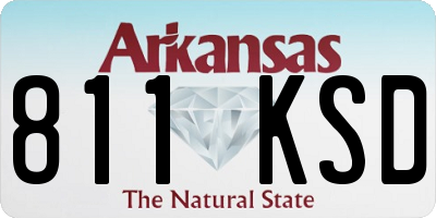 AR license plate 811KSD
