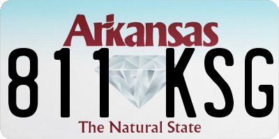 AR license plate 811KSG
