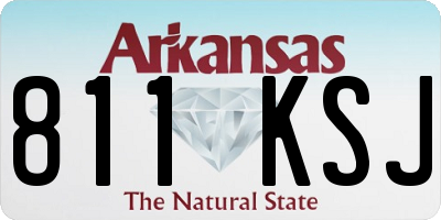 AR license plate 811KSJ