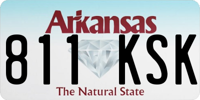 AR license plate 811KSK