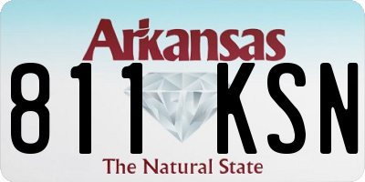 AR license plate 811KSN
