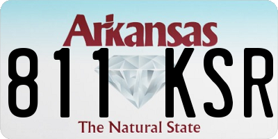AR license plate 811KSR
