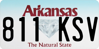 AR license plate 811KSV