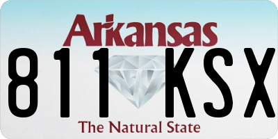 AR license plate 811KSX