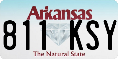 AR license plate 811KSY