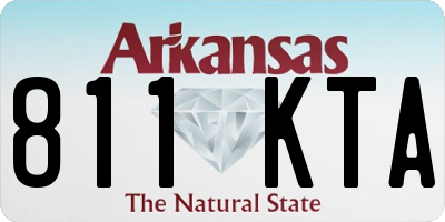 AR license plate 811KTA