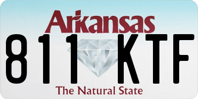 AR license plate 811KTF