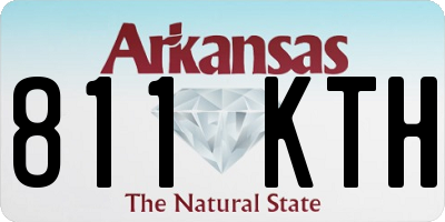AR license plate 811KTH