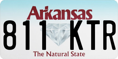 AR license plate 811KTR