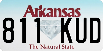 AR license plate 811KUD