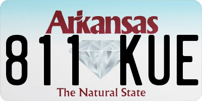 AR license plate 811KUE