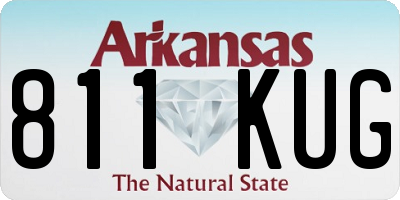 AR license plate 811KUG