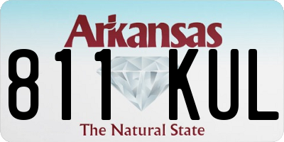 AR license plate 811KUL