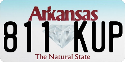 AR license plate 811KUP