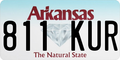 AR license plate 811KUR