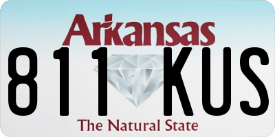 AR license plate 811KUS