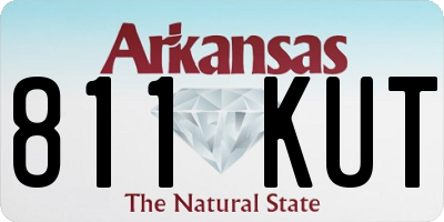 AR license plate 811KUT