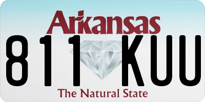 AR license plate 811KUU